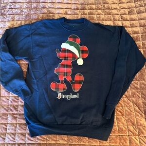 Disney holiday sweatshirt purchased at Disneyland